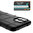 Anti-Shock Grid Texture Shockproof Case for Motorola Edge 20 Fusion - Black