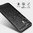 Flexi Slim Carbon Fibre Case for Motorola Edge 20 Fusion - Brushed Black