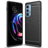 Flexi Slim Carbon Fibre Case for Motorola Edge 20 Pro - Brushed Black