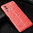 Flexi Slim Litchi Texture Case for Vivo Y52 5G - Red Stitch