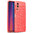 Flexi Slim Litchi Texture Case for Vivo Y52 5G - Red Stitch