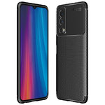 Flexi Slim Carbon Fibre Case for Vivo Y52 5G - Black (Pattern)