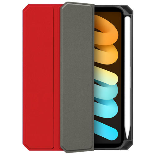 Trifold (Sleep/Wake) Smart Case & Stand for Apple iPad Mini 7th Gen (2024) / 6th Gen (2021) - Red
