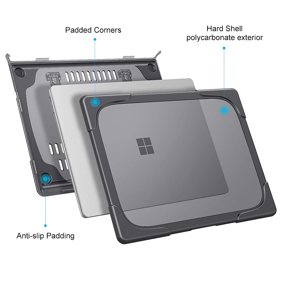 Heavy Duty Tough Shockproof Case for Surface Laptop Go 3 2