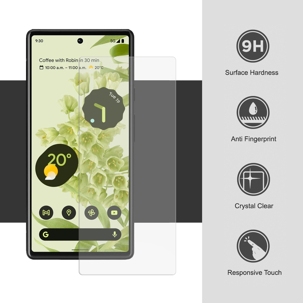 9H Tempered Glass Screen Protector for Google Pixel 6