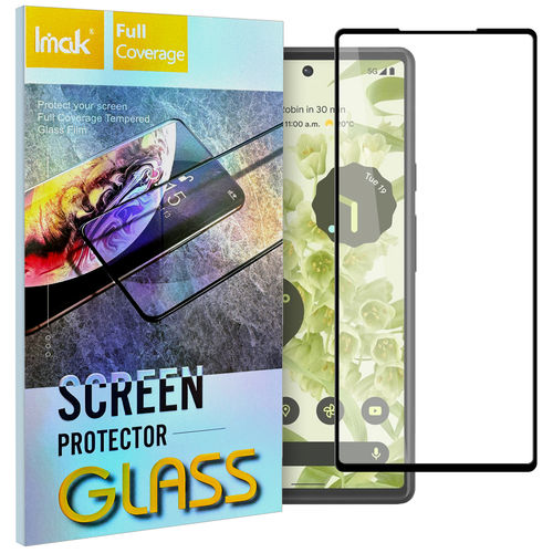 Imak Full Coverage Tempered Glass Screen Protector for Google Pixel 6 - Black