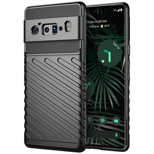 Flexi Thunder Shockproof Case for Google Pixel 6 Pro - Black (Texture)