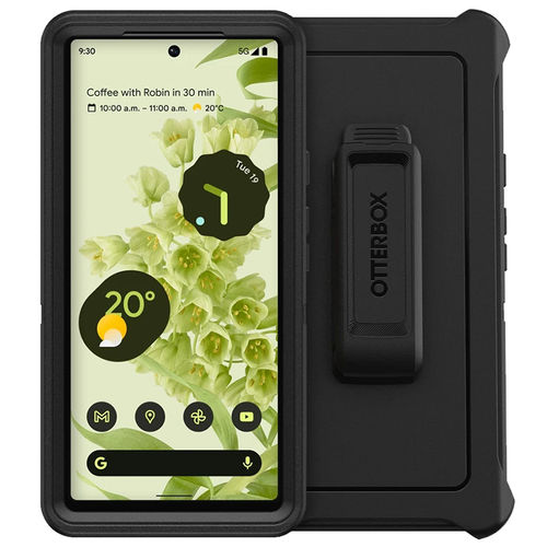 OtterBox Defender Shockproof Case / Belt Clip for Google Pixel 6 - Black