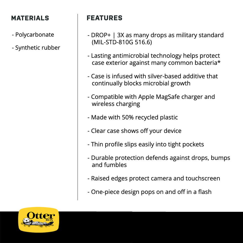 OtterBox Symmetry Shockproof Case for Google Pixel 6 (Clear)