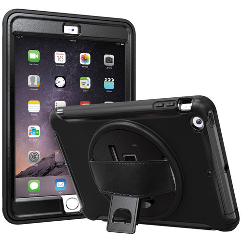 Dual Armour / Hand Holder Strap / Shockproof Case for Apple iPad Mini (1st / 2nd / 3rd Gen)