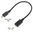 Short Micro-USB (Male) to Mini-USB (Female) Adapter Cable (22cm)