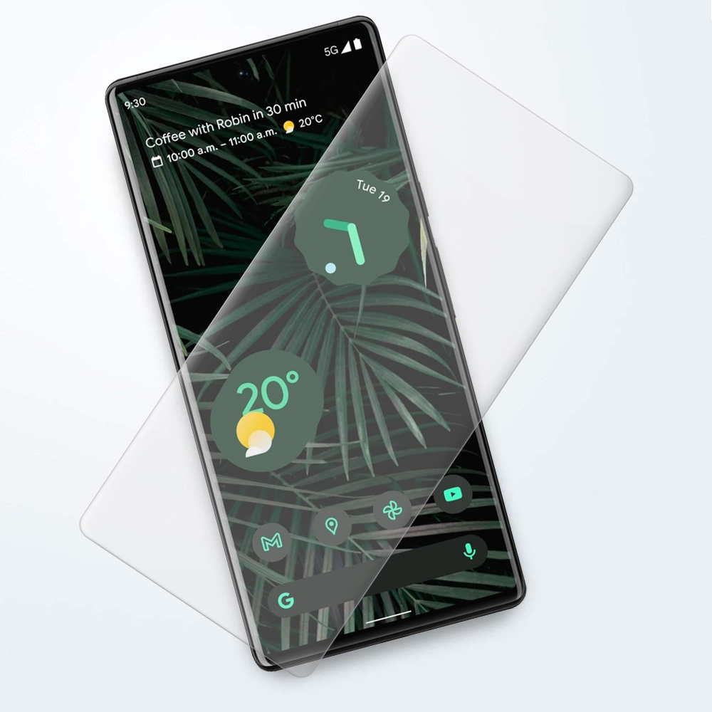 UV Liquid 3D Curved Tempered Glass Screen Protector for Google Pixel 6 Pro