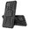Dual Layer Rugged Tough Case & Stand for Samsung Galaxy A22 4G - Black