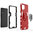 Slim Armour Shockproof Case / Finger Ring Holder for Samsung Galaxy A22 4G - Red