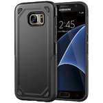 Hybrid Guard Hard Shockproof Case for Samsung Galaxy S7 - Black