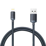 Baseus Crystal Shine (2.4A) USB Lightning Charging Cable (1.2m) for iPhone / iPad - Black