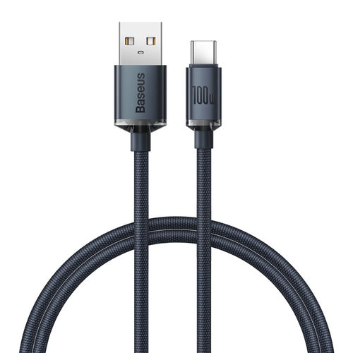 Baseus Crystal Shine (100W) USB-A to Type-C Charging Cable (1.2m) for Phone / Tablet