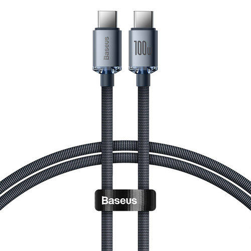 Baseus Crystal Shine (100W) USB Type-C (PD) Charging Cable (1.2m) for Phone / Tablet / Laptop