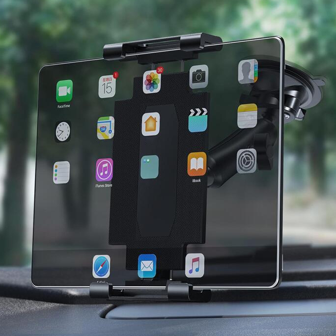 Heavy Duty Suction Cup Car Mount Tablet Holder for iPad Pro 12.9