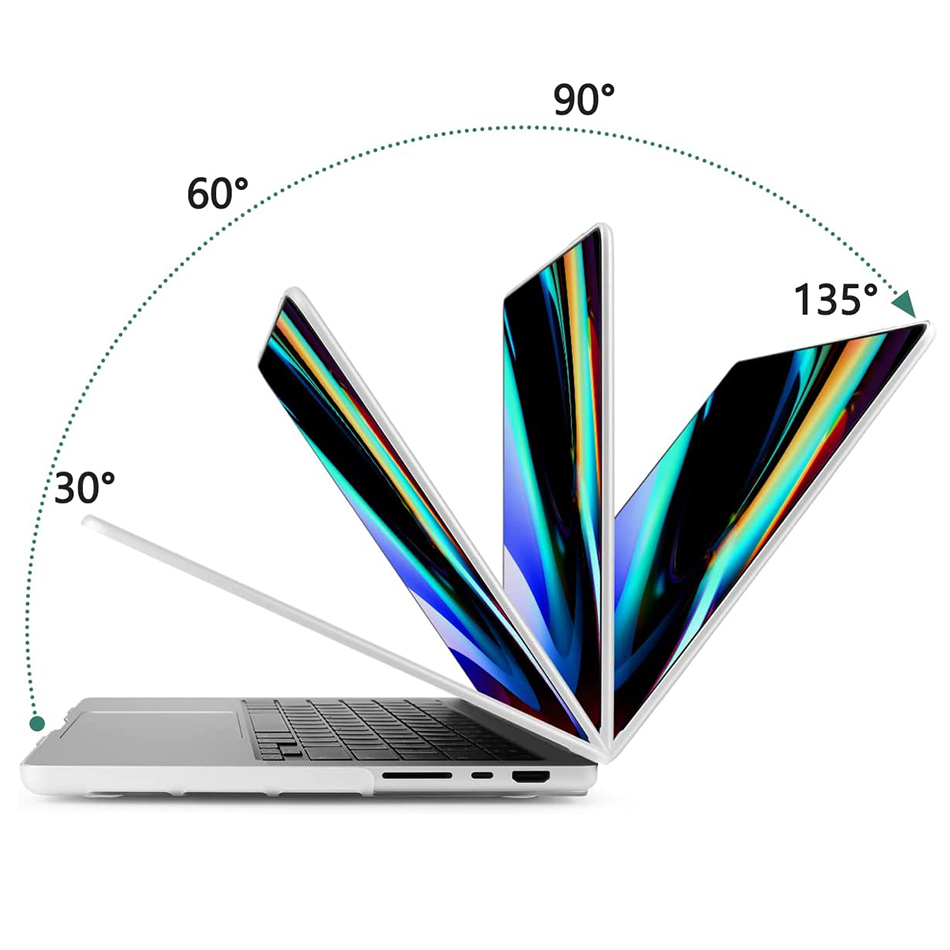 Frosted Hard Shell Case for Apple MacBook Pro (16-inch) 2024 / 2023 / 2021 - White (Matte)
