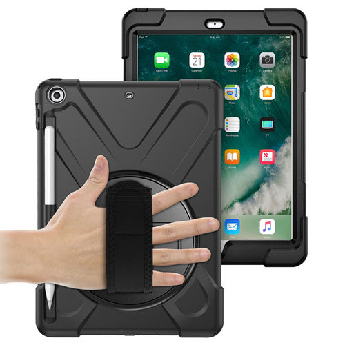 Dual Armour / Hand Strap / Kickstand / Shockproof Case for Apple iPad 9.7-inch (5th / 6th Gen)