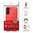 Flexi Slim Carbon Fibre Case for Samsung Galaxy S21 FE - Brushed Red