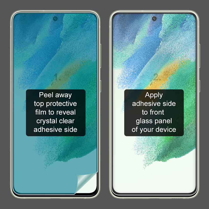 (2-Pack) Full Coverage TPU Film Screen Protector for Samsung Galaxy S21 FE