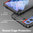 Anti-Shock Grid Texture Shockproof Case for Samsung Galaxy S21 FE - Black