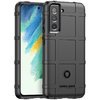 Anti-Shock Grid Texture Shockproof Case for Samsung Galaxy S21 FE - Black