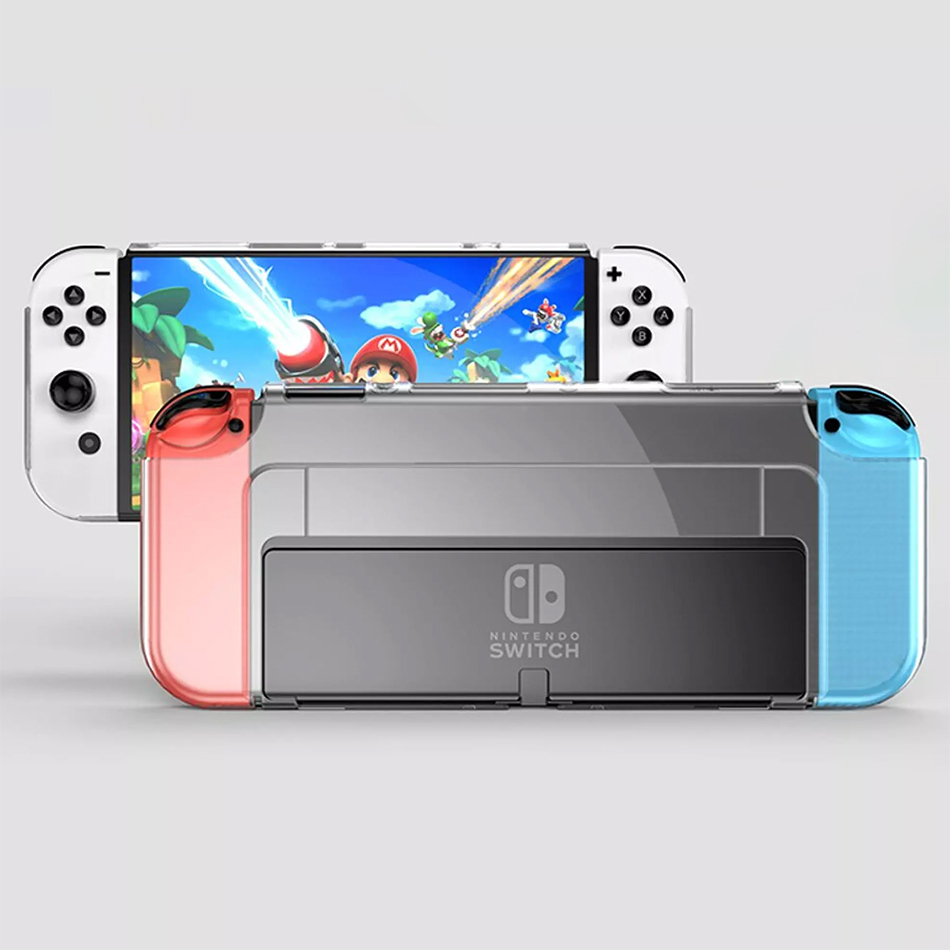 Crystal Hard Shell Case for Nintendo Switch OLED Clear
