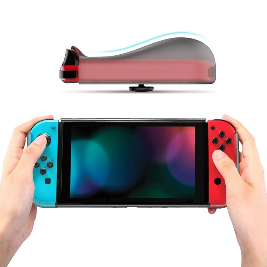 Flexi Slim Gel Case for Nintendo Switch Smoke Black