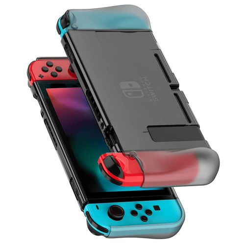 Flexi Slim Gel Case for Nintendo Switch - Smoke Black (Gloss Grip)