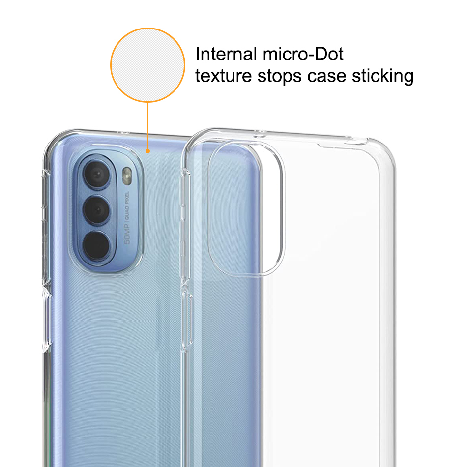Flexi Slim Gel Case for Motorola Moto G31 - Clear (Gloss Grip)