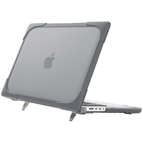 Heavy Duty Tough Shockproof Case for Apple MacBook Pro (14-inch) 2021 (A2442) - Grey