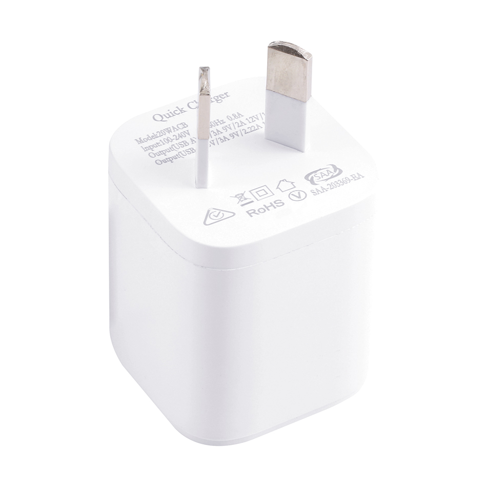 (20W) Dual USB / Type-C PD / QC3.0 / Fast Wall Charger / Power Adapter for Phone / Tablet