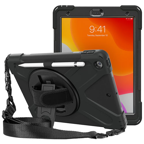 360 Hand Holder / Shoulder Strap / Shockproof Case for Apple iPad 10.2-inch