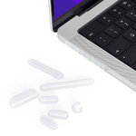 Anti-Dust Silicone Plug Pack for Apple MacBook Pro (14 / 16-inch) 2021 (A2442 / A2485) - Clear