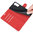 Leather Wallet Case & Card Holder Pouch for Samsung Galaxy S22 - Red