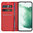 Leather Wallet Case & Card Holder Pouch for Samsung Galaxy S22 - Red