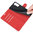 Leather Wallet Case & Card Holder Pouch for Samsung Galaxy S22+ (Red)