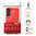 Mofi Flexi Slim Carbon Fibre Case for Samsung Galaxy S22+ (Brushed) Red