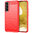 Mofi Flexi Slim Carbon Fibre Case for Samsung Galaxy S22+ (Brushed) Red