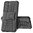 Dual Layer Rugged Tough Case & Stand for Samsung Galaxy S22 - Black