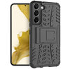 Dual Layer Rugged Tough Case & Stand for Samsung Galaxy S22+ (Black)