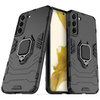 Slim Armour Shockproof Case / Finger Ring Holder for Samsung Galaxy S22+ (Black)