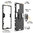 Slim Armour Shockproof Case / Finger Ring Holder for Samsung Galaxy S22 Ultra - Black