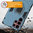 Slim Armour Shockproof Case / Finger Ring Holder for Samsung Galaxy S22 Ultra - Blue