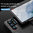 Anti-Shock Grid Texture Tough Case for Samsung Galaxy S22 Ultra - Black