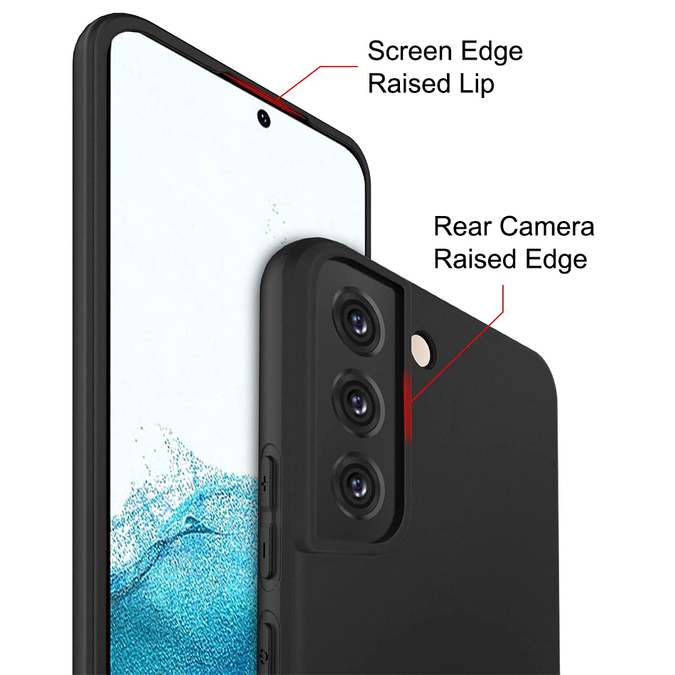 Flexi Stealth Liquid Silicone Case for Samsung Galaxy S22+ (Black) Matte