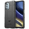 Anti-Shock Grid Texture Shockproof Case for Motorola Moto G51 5G - Black